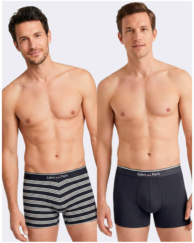 Lote de 2 shortys de algodón Eden Park H95 (GN182)