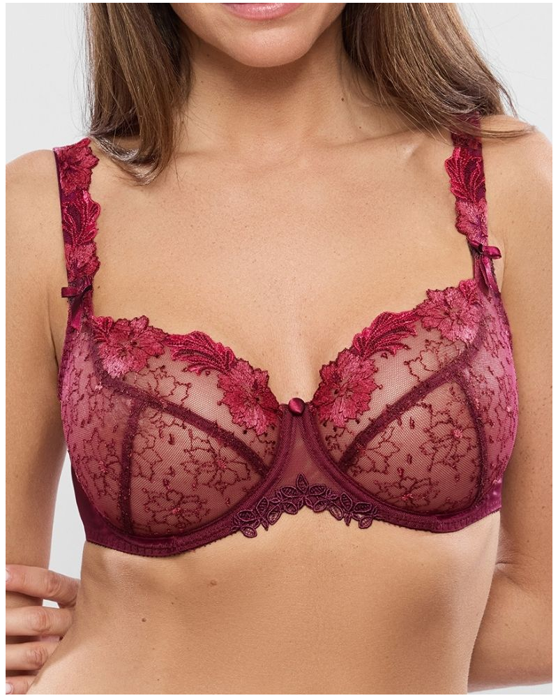 Demi bra Empreinte Empreinte Cléa (Grenat)