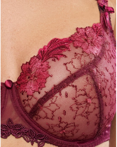 Soutien-gorge corbeille Empreinte Cléa (Grenat)