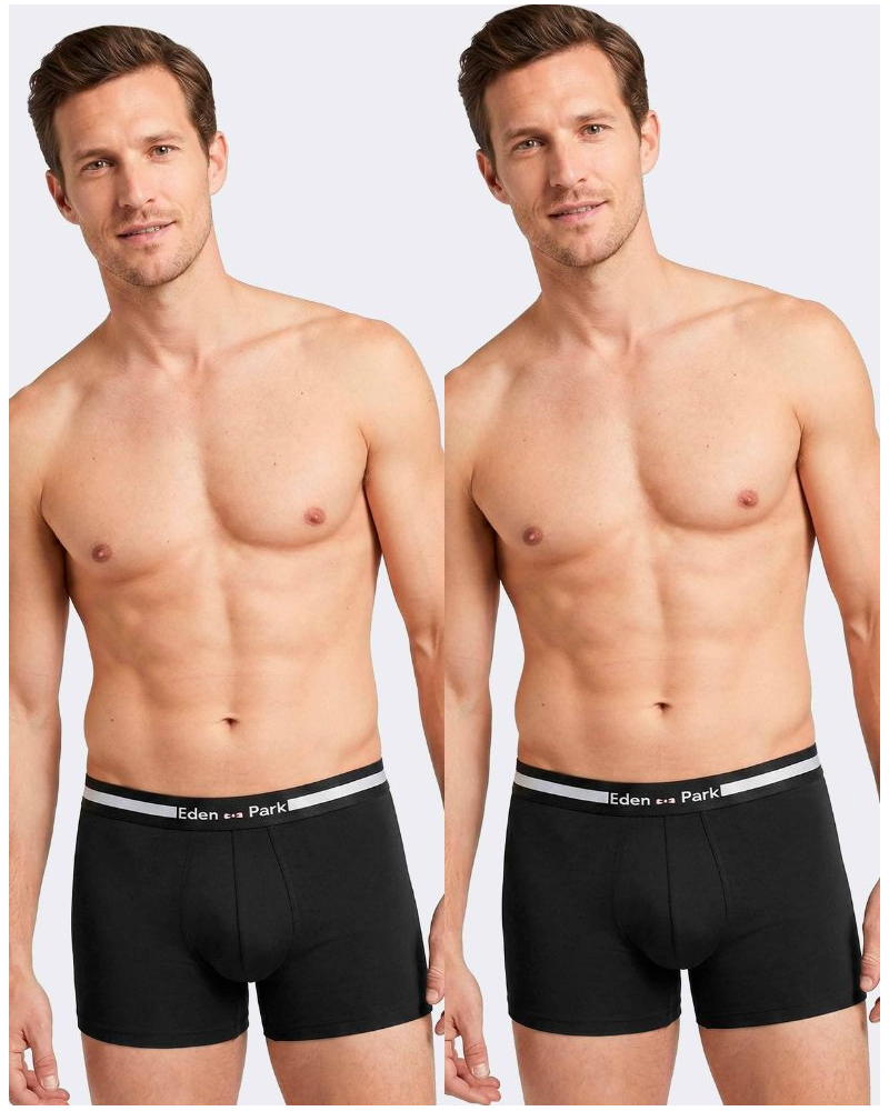 Pack of 2 Cotton shorty Eden Park H75 (BK020)