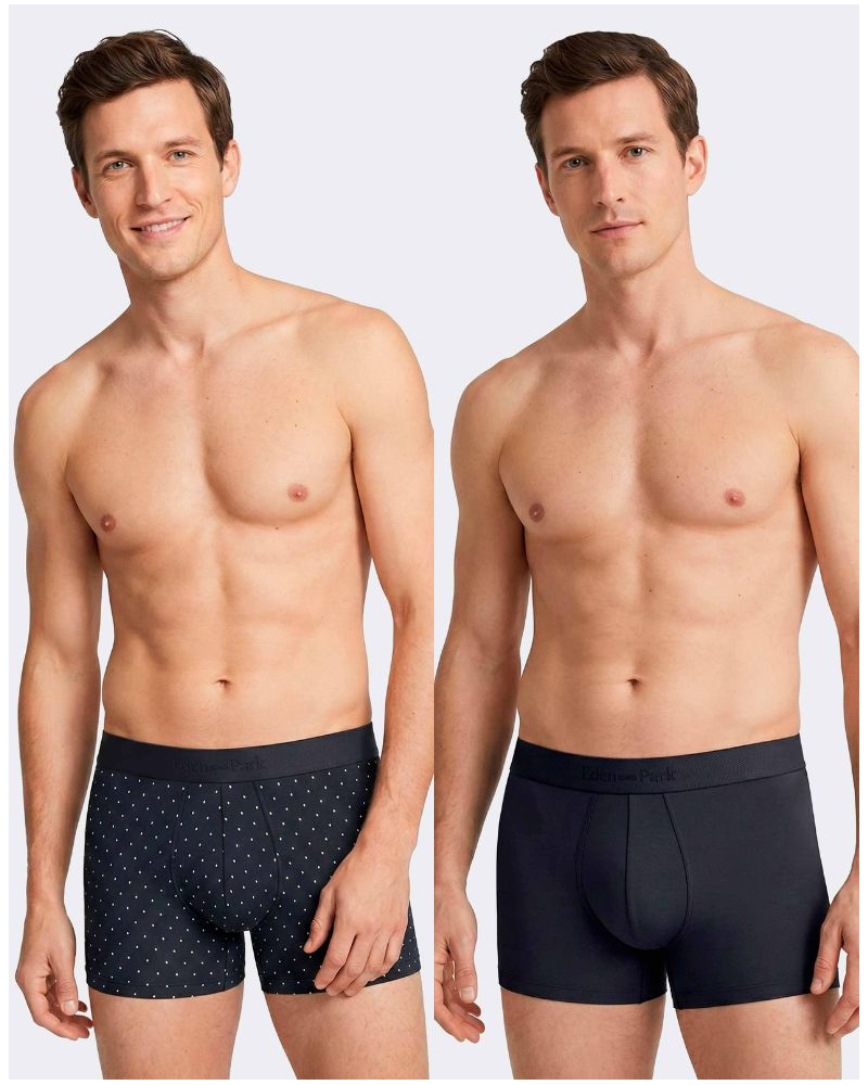Shorty en coton Eden Park H94 NB039 (Lot de 2)