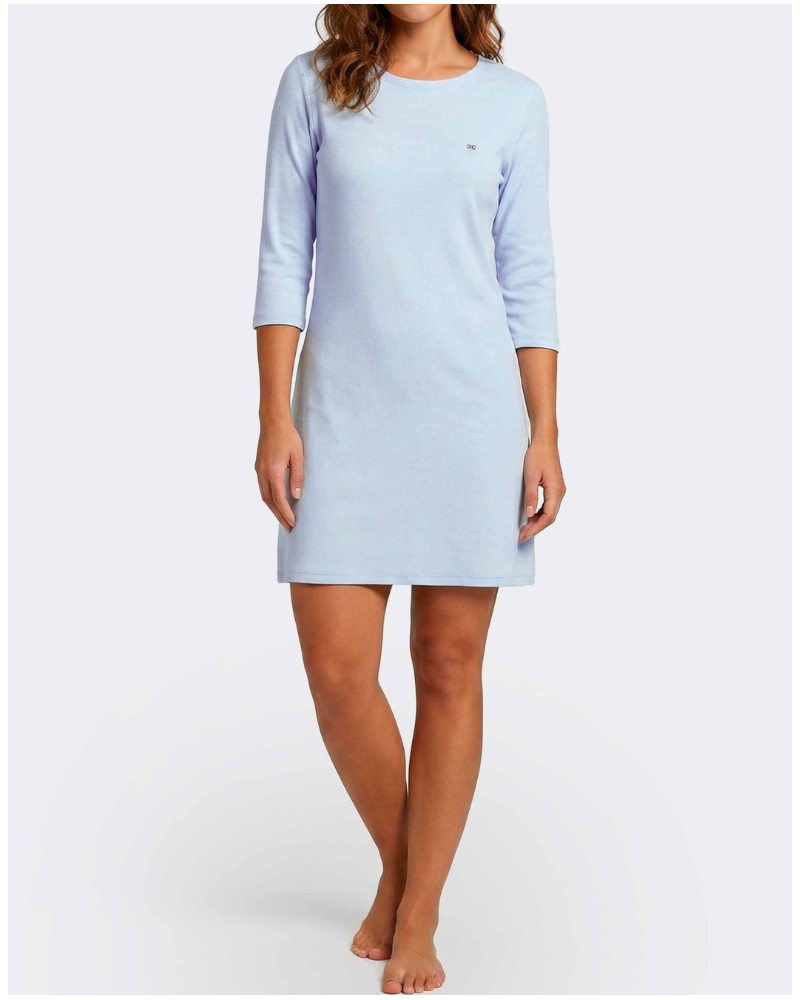 Chemise de nuit à manches longues en coton Eden Park (Cirrus)