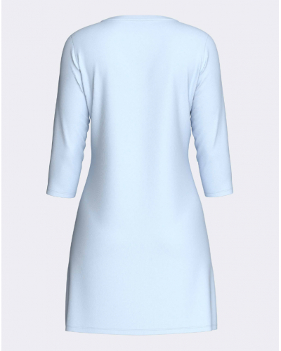 Chemise de nuit à manches longues en coton Eden Park (Cirrus)