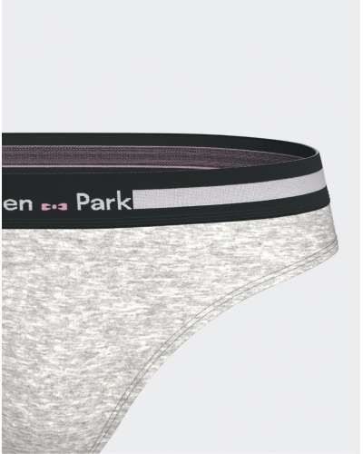 Cotton thong Eden Park (Gris Chiné)