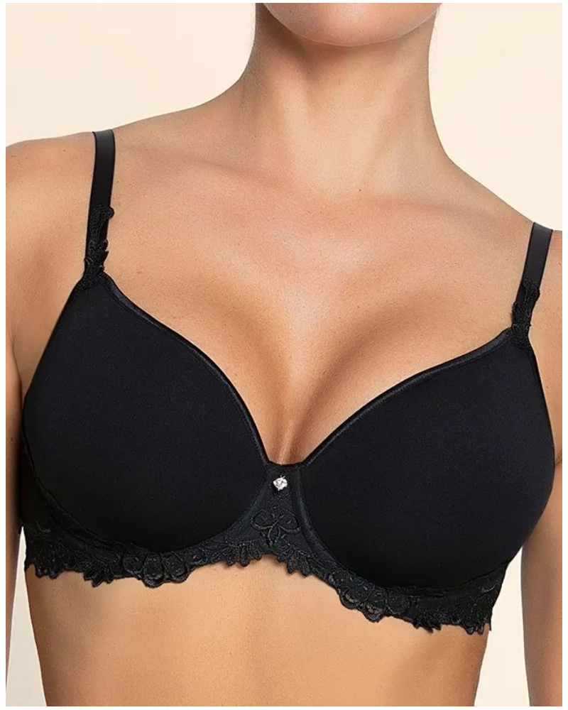Sujetador spacer plunge Lise Charmel Dressing Floral (Negro)