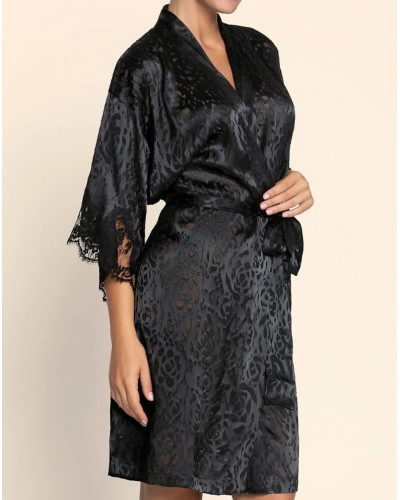 Négligé Lise Charmel Dressing Floral (Black)