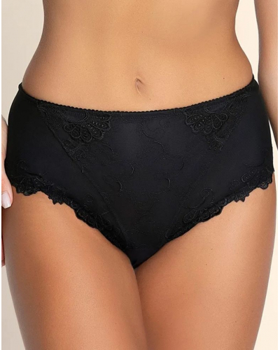 High Brief Lise Charmel Dressing Floral (Black)