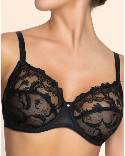 Underwired Bra Wellness Lise Charmel Dressing Floral (Black)