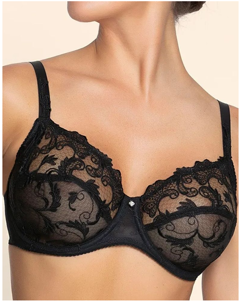 Sujetador bien estar Lise Charmel Dressing Floral (Negro)