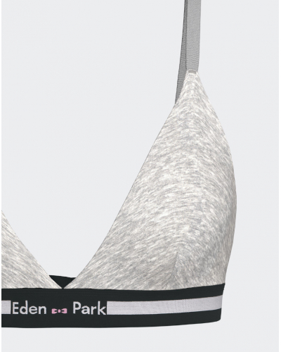 Soutien-gorge triangle sans armature Eden Park (Gris Chiné)