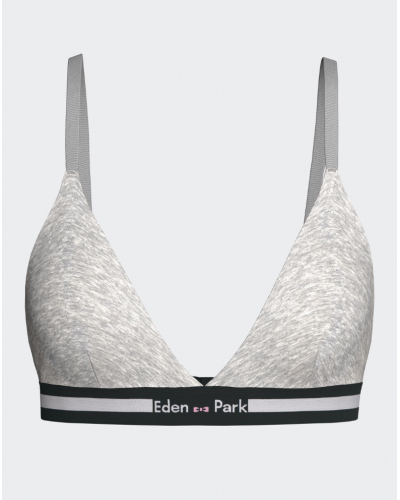 Soutien-gorge triangle sans armature Eden Park (Gris Chiné)