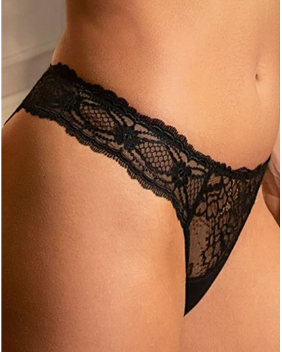String Lise Charmel Sublime en Dentelle (Noir)