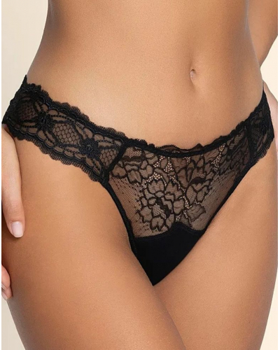 Tanga Lise Charmel Sublime en Dentelle (Negro)