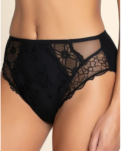 Slip haut Lise Charmel Sublime en Dentelle (Noir)