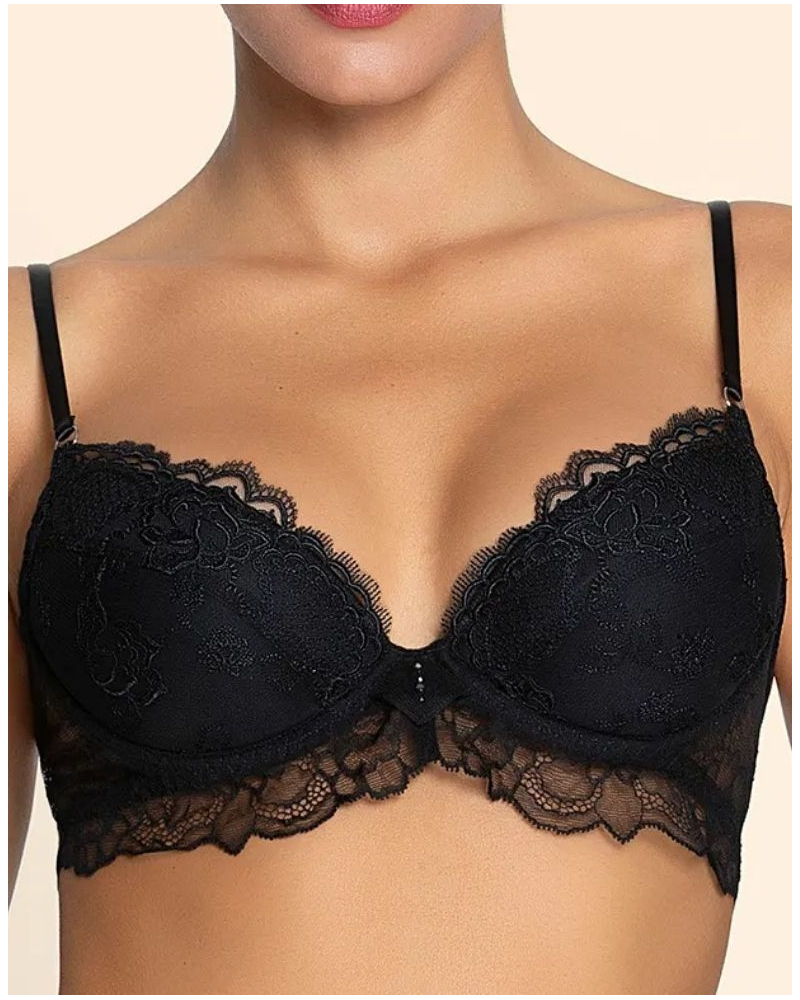 Soutien-gorge push-up Lise Charmel Sublime en Dentelle (Noir)