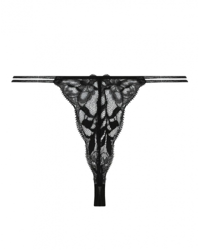 Tanga fantasía Lise Charmel Cuir Sexy Couture (Noir Argent)