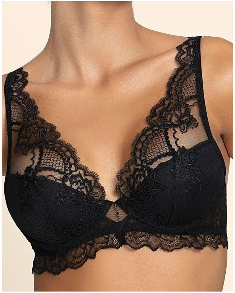 Sujetador de media espuma fantasy Lise Charmel Sublime en Dentelle (Negro)