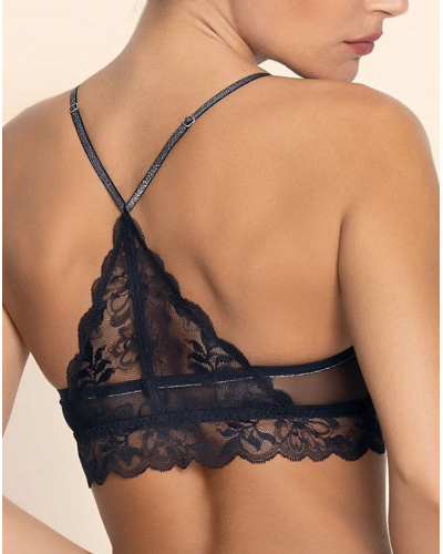 Sujetador triángulo Lise Charmel Cuir Sexy Couture (Noir Argent)