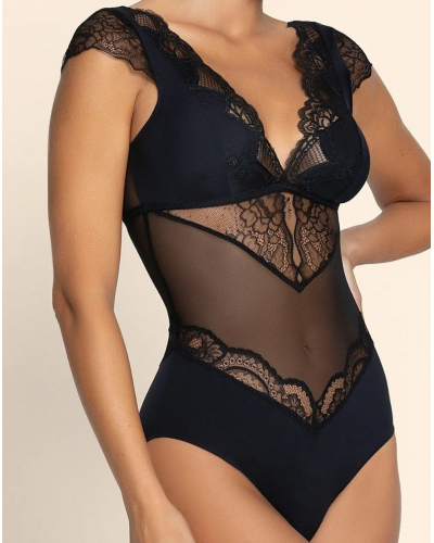 Body espalda descubierta Lise Charmel Sublime en Dentelle (Negro)