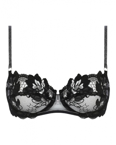 Demi bra Lise Charmel Cuir Sexy Couture (Noir Argent)