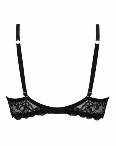 Padded bra Lise Charmel Cuir Sexy Couture (Noir Argent)
