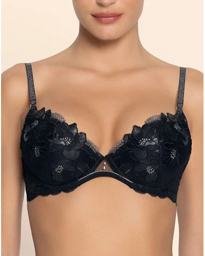 Soutien-gorge coque Lise Charmel Cuir Sexy Couture (Noir Argent)