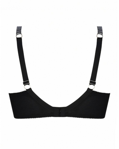 Soutien-gorge armatures bien-être Lise Charmel Cuir Sexy Couture (Noir Argent)