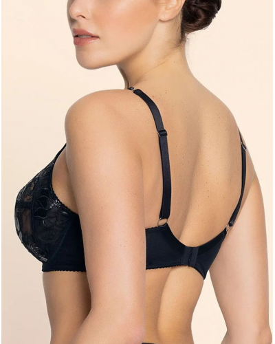 Sujetador con aros bienestar Lise Charmel Cuir Sexy Couture (Noir Argent)