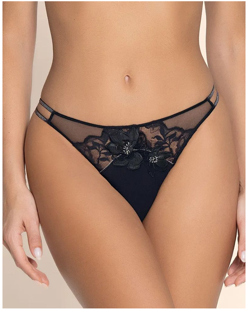 Calzoncillo seducción Lise Charmel Cuir Sexy Couture (Noir Argent)