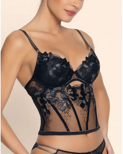 Waist shape Lise Charmel Cuir Sexy Couture (Noir Argent)