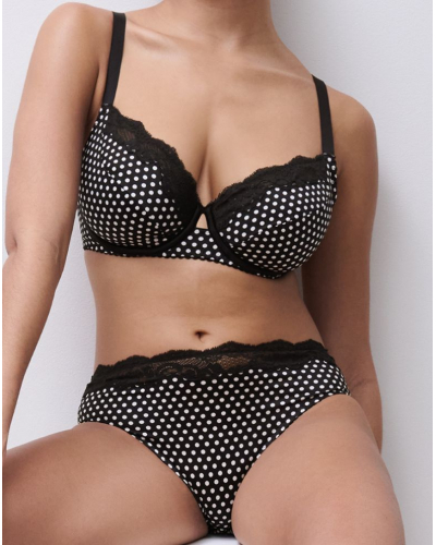 Underwired envelopping bra Chantelle Pulp Gloss (White Dot)