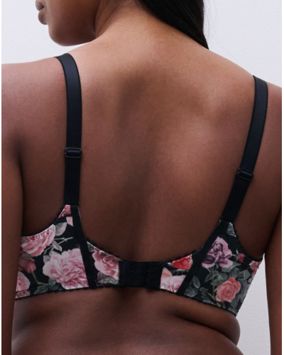 Underwired envelopping bra Chantelle Pulp Gloss (Dark Bouquet)