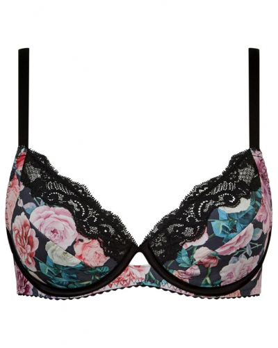 Underwired envelopping bra Chantelle Pulp Gloss (Dark Bouquet)