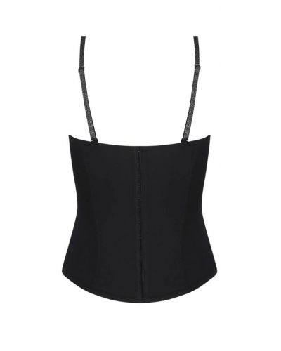 Bustier Lise Charmel Cuir Sexy Couture (Noir Argent)