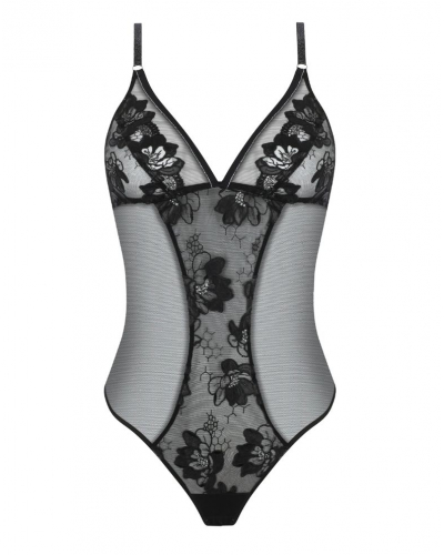 Body Lise Charmel Cuir Sexy Couture (Noir Argent)