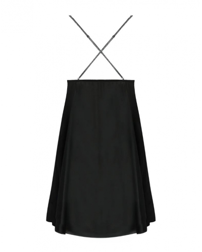 Silk babydoll Lise Charmel Cuir Sexy Couture (Noir Argent)