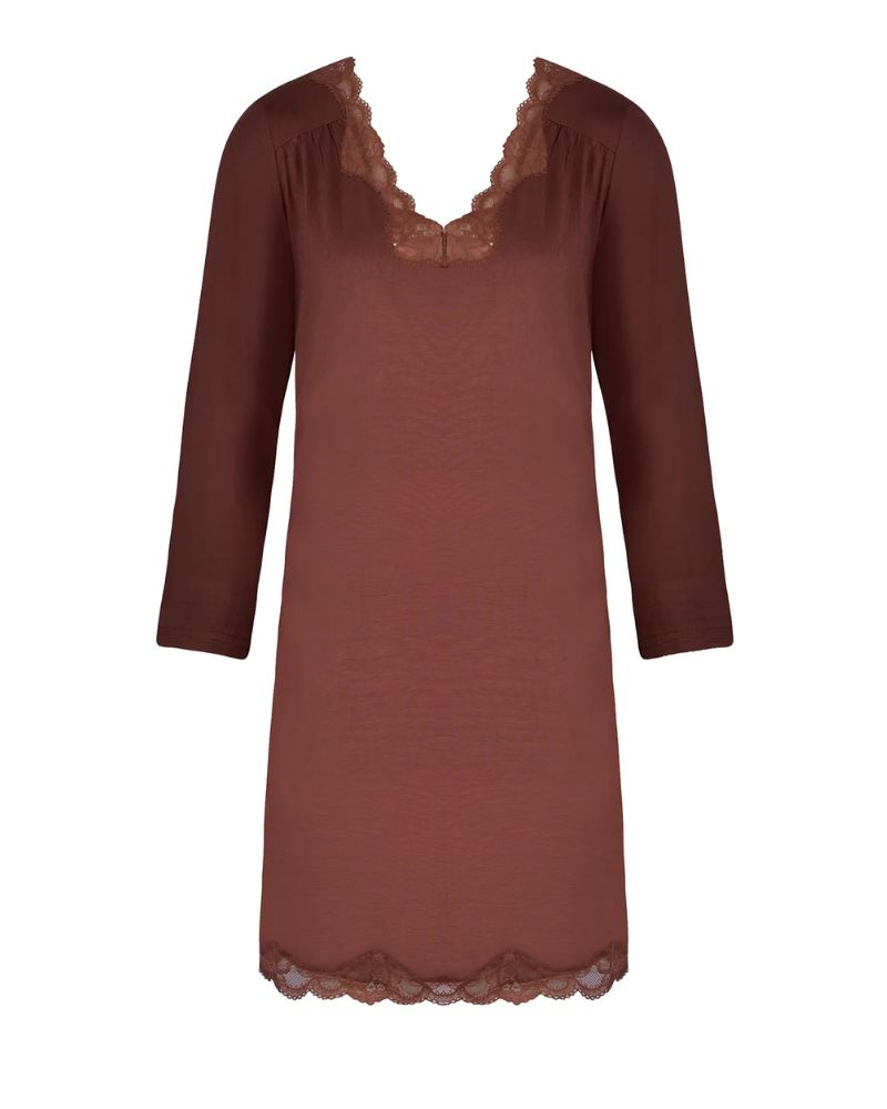 Camisón mangas largas bienestar Antigel Simply Perfect (Châtaigne)