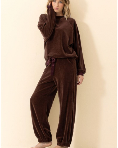 Conjunto de Terciopelo Le Chat Psyché (Chocolat)