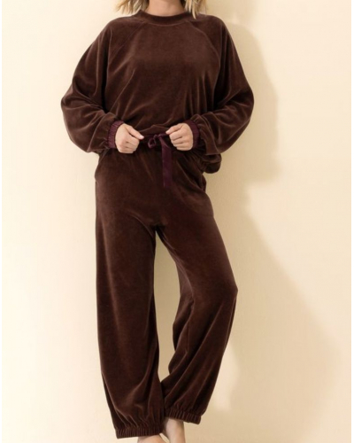 Velour Set Le Chat Psyché (Chocolat)