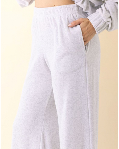 Conjunto de Chaqueta en Terciopelo de Algodón Le chat Psyché (Gris chiné)