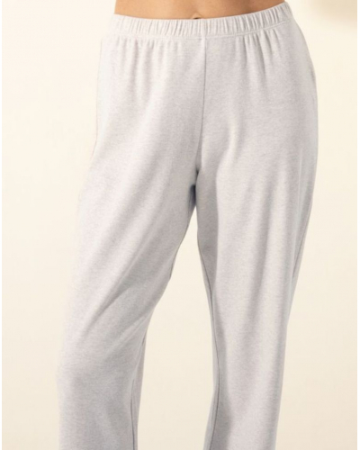 Pyjama Interlock 100% coton Le Chat Songe (Gris chiné)