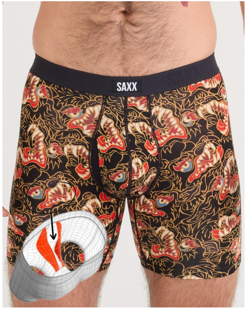 Boxer à braguette Saxx Vibe Xtra (Howl Noir)