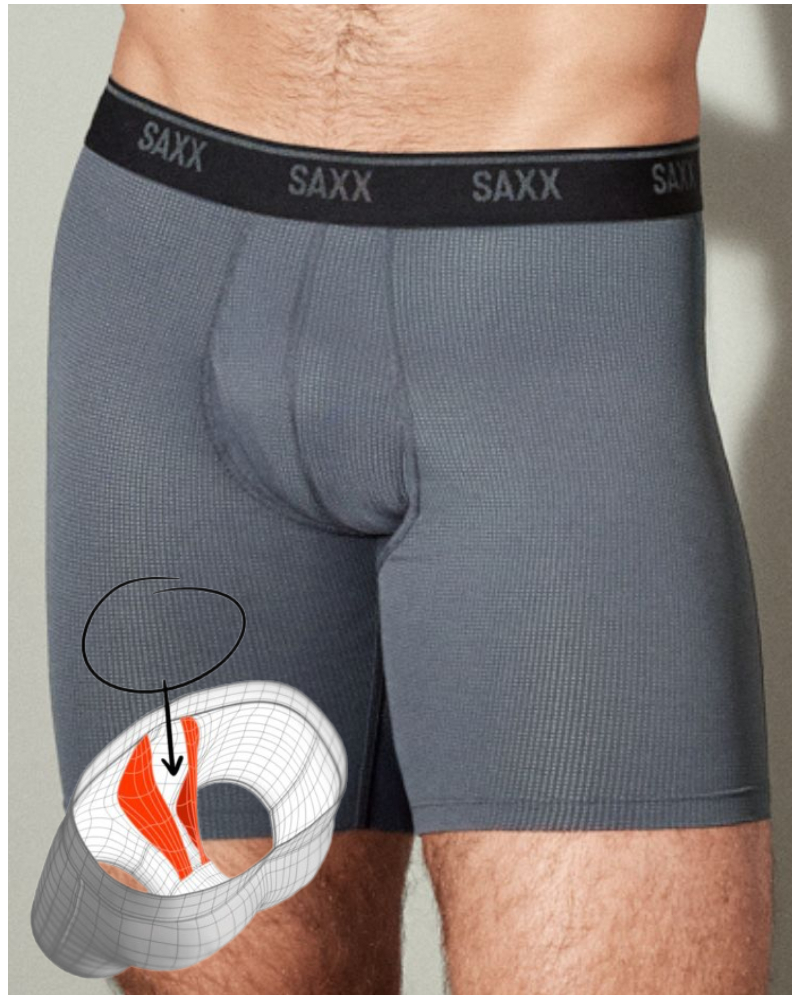 Boxer à braguette Saxx Sport Quest Quick Dry Mesh (Turbulence)
