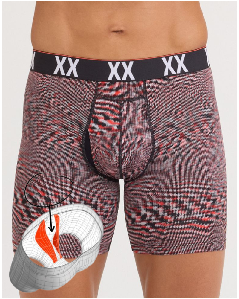 Boxer à braguette Saxx Multi-sport Mesh (Hyperspace-Red Hot)