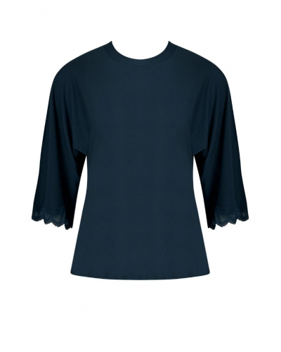 T-shirt manches 3/4 coupe ample Antigel Simply Perfect (Bleu Sarcelle)