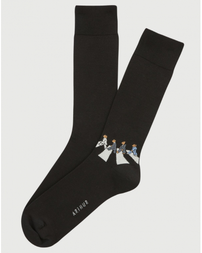Cotton socks Arthur La Fantaisie (Black)