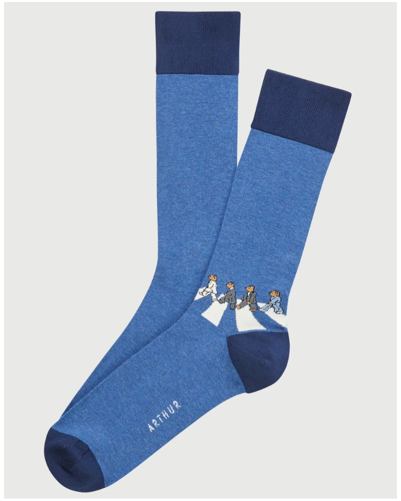 Chaussettes en coton Arthur La Fantaisie (Denim)