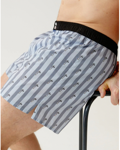 Jockstrap 100% organic cotton Arthur (Bleu)