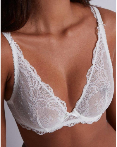 Soutien-gorge triangle plunge Aubade Danse des Sens (Opale)