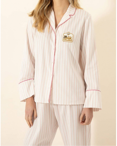 Pyjama en coton Le Chat La Suite (Rose)